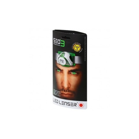 LED Lenser SeO3 Linterna frontal (Verde)