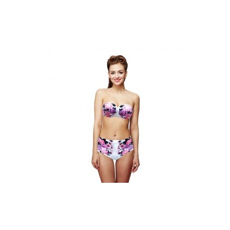 Woogoing WG81797pi Retro High Waist Floral...