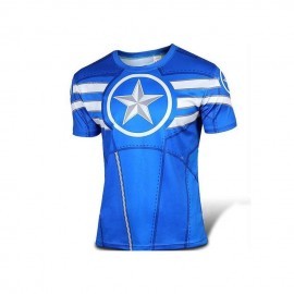 Playera deportiva capitan america
