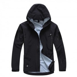 Hombres chaqueta con capucha Hardshell...